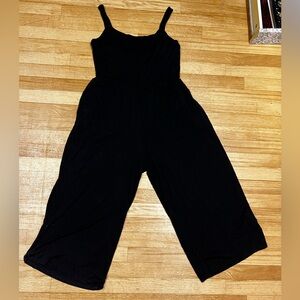 Women's Capri Black Jumpsuit